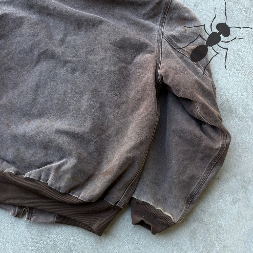 Vintage Carhartt J25 CHT brown hooded work wear jacket - Picture 8 of 8
